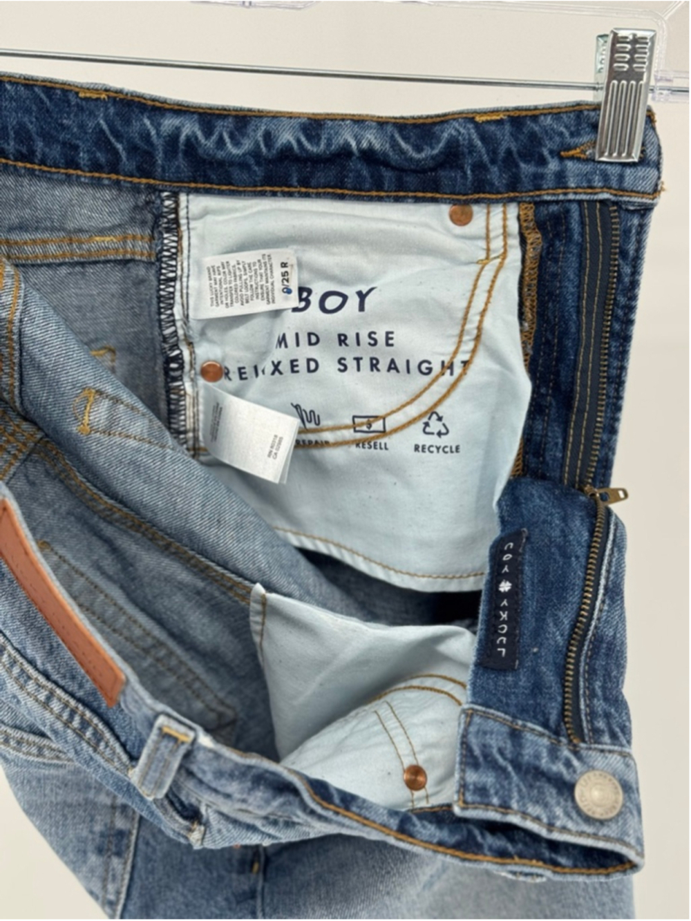 Lucky Brand Women's Blue Straight Leg Jeans 25 - Picture 6 of 7